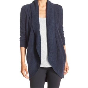 Barefoot Dreams CozyChic Lite Circle Cardigan Sweater Blue Size M